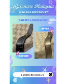 GUCCI SHOULDER BAG IN GG CANVAS AND LEATHER" NANO RESTORE AND BAG SPA SERVICE"