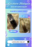 GUCCI SHOULDER BAG IN GG CANVAS AND LEATHER" NANO RESTORE AND BAG SPA SERVICE"