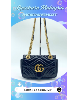 GUCCI MARMONT BLACK" NANO RESTORE AND BAG SPA SERVICE"