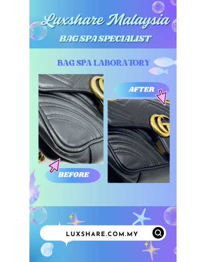 GUCCI MARMONT BLACK" NANO RESTORE AND BAG SPA SERVICE"