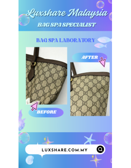 GUCCI GG CANVAS SHOULDER TOTE BAG" TOUCH UP AND BAG SPA SERVICE"