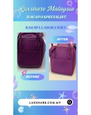HERMES LINDY BAG IN PURPLE (BAG SPA CLEANING,POLISH HARDWARE)
