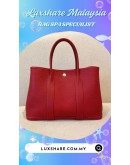 HERMES GARDEN PARTY IN RED (BAG SPA CLEANING,TREATMENT&CARE)