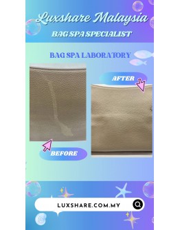 HERMES JYPSIERE BAG IN ETOUPE TAURILLON CLEMENCE LEATHER (BAG SPA CLEANING,TREATMENT AND CARE)