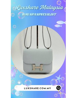 HERMES CONSTANCE 18 BAG IN WHITE (BAG SPA CLEANING,TREATMENT&CARE)