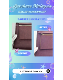 HERMES HERBAG IN DARK MAROON" BAG SPA SERVICE AND TREATMENT LEATHER"