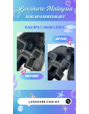 HERMES SLIPPER IN BLACK" NANO RESTORE AND BAG SPA SERVICE"