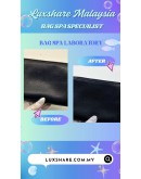 KATE SPADE LEATHER WRISTLET IN BLACK (BAG SPA CLEANING,ZIP REPLACEMENT)