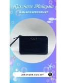 KATE SPADE LEATHER WRISTLET IN BLACK (BAG SPA CLEANING,ZIP REPLACEMENT)