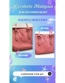 KATE SPADE NEW YORK PINK LEATHER SATCHEL BAG (BAG SPA CLEANING,TREATMENT AND CARE)