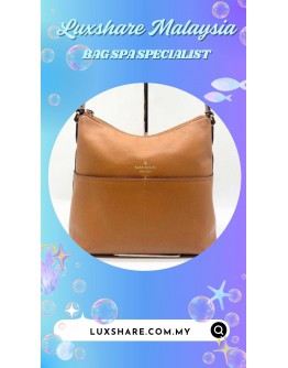KATE SPADE BAILEY TEXTURED LEATHER SHOULDER BAG (BAG SPA CLEANING,NANO RESTORATION)