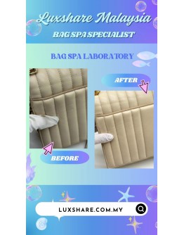 KATE SPADE NEW YORK DECO CROSSBODY BAG IN LIGHT CREAM (BAG SPA CLEANING,TREATMENT AND CARE)