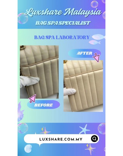 KATE SPADE NEW YORK DECO CROSSBODY BAG IN LIGHT CREAM (BAG SPA CLEANING,TREATMENT AND CARE)