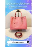 KATE SPADE TOP HANDLE BAG WITH STRAP IN PINK PEBBLED LEATHER''NANO RESTORE AND BAG SPA''