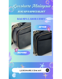 KATE SPADE MINI TOP HANDLE CROSSBODY BAG IN BLACK AND LIGHT GOLD HARDWARE "BAG SPA CLEANING AND TREATMENT LEATHER"