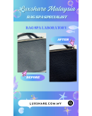 KATE SPADE MINI TOP HANDLE CROSSBODY BAG IN BLACK AND LIGHT GOLD HARDWARE "BAG SPA CLEANING AND TREATMENT LEATHER"