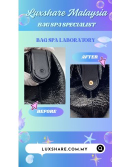 KATE SPADE REMEDY BLACK PATENT LEATHER TOP HANDLE"HARDWARE REPLACEMENT AND BAG SPA SERVICE"