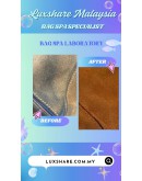 LOEWE SUEDE PUZZLE BAG IN A CARAMEL BROWN COLOUR (BAG SPA CLEANING, TREATMENT&CARE)