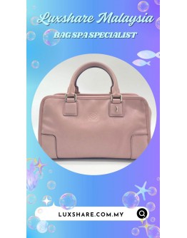 LOEWE AMAZONA TOP HANDLE BAG IN A DUSTY PINK (BAG SPA CLEANING,TREATMENT AND CARE)