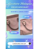 LOEWE AMAZONA TOP HANDLE BAG IN A DUSTY PINK (BAG SPA CLEANING,TREATMENT AND CARE)