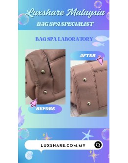 LOEWE AMAZONA TOP HANDLE BAG IN A DUSTY PINK (BAG SPA CLEANING,TREATMENT AND CARE)