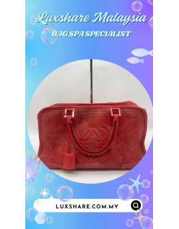 LOEWE AMAZONA HANDBAG (BAG SPA CLEANING, TOUCH UP HANDLE PIPING PART)