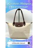 LONGCHAMP TOTE BAG IN WHITE" DEEP CLEANING AND TREATMENT LEATHER"