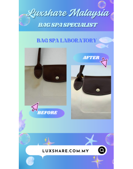 LONGCHAMP TOTE BAG IN WHITE" DEEP CLEANING AND TREATMENT LEATHER"