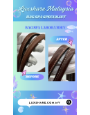 LONGCHAMP TOTE BAG IN WHITE" DEEP CLEANING AND TREATMENT LEATHER"