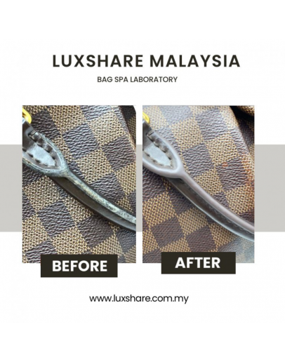 LOUIS VUITTON DAMIER BROWN HANDBAG OIL EDGE REPLACEMENT