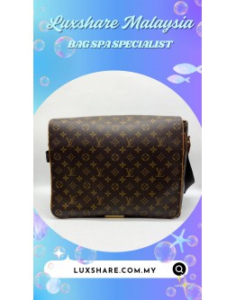 LOUIS VUITTON ABBESSES MESSENGER BAG CRAFTED IN BROWN MONOGRAM CANVAS (BAG SPA CLEANING,VACHETTA LEATHER REPLACEMENT)