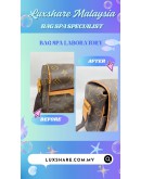 LOUIS VUITTON ABBESSES MESSENGER BAG CRAFTED IN BROWN MONOGRAM CANVAS (BAG SPA CLEANING,VACHETTA LEATHER REPLACEMENT)