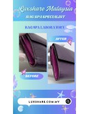 LOUIS VUITTON EPI LEATHER SARAH WALLET IN PURPLE ( BAG SPA CLEANING, TOUCH UP CORNER PART)