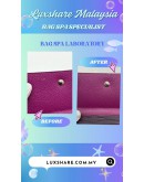 LOUIS VUITTON EPI LEATHER SARAH WALLET IN PURPLE ( BAG SPA CLEANING, TOUCH UP CORNER PART)