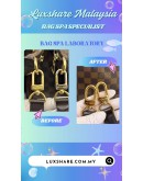 LOUIS VUITTON LYMINGTON HANDBAG IN DAMIER EBENE CANVAS (HANDLE REPLACEMENT, GOLD PLATED)