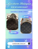 LOUIS VUITTON MONOGRAM CANVAS PAPILLON HANDBAG (VACHETTA LEATHER REPLACEMENT,BAG SPA CLEANING)