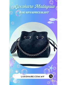 LOUIS VUITTON BELLA BUCKET BAG IN MAHINA PERFORATED CALF LEATHER (BAG SPA CLEANING, LEATHER REPLACEMENT)