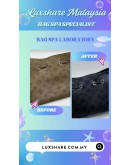 LOUIS VUITTON BELLA BUCKET BAG IN MAHINA PERFORATED CALF LEATHER (BAG SPA CLEANING, LEATHER REPLACEMENT)