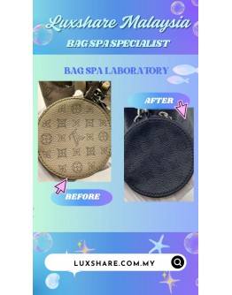 LOUIS VUITTON BELLA BUCKET BAG IN MAHINA PERFORATED CALF LEATHER (BAG SPA CLEANING, LEATHER REPLACEMENT)