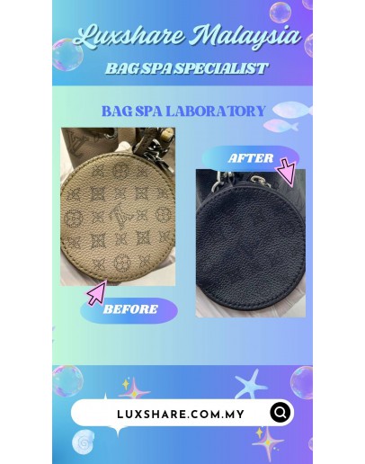 LOUIS VUITTON BELLA BUCKET BAG IN MAHINA PERFORATED CALF LEATHER (BAG SPA CLEANING, LEATHER REPLACEMENT)