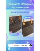 LOUIS VUITTON NEVERFULL MM TOTE BAG IN MONOGRAM CANVAS (LEATHER REPLACEMENT,VACHETTA LEATHER REPLACEMENT)