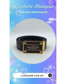 LOUIS VUITTON INVENTEUR BELT IN DAMIER EBENE CANVAS STRAP (LEATHER REPLACEMENT,GOLD PLATED)