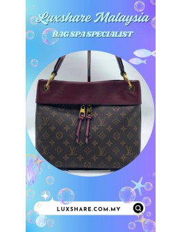 LOUIS VUITTON TUILERIES BESACE MONOGRAM CANVAS SHOULDER BAG (BAG SPA CLEANING,LEATHER REPLACEMENT)