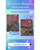 LOUIS VUITTON TUILERIES BESACE MONOGRAM CANVAS SHOULDER BAG (BAG SPA CLEANING,LEATHER REPLACEMENT)