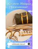 LOUIS VUITTON KEEPALL DUFFLE BAG (BAG SPA CLEANING,VACHETTA LEATHER REPLACEMENT)
