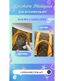 LOUIS VUITTON KEEPALL DUFFLE BAG (BAG SPA CLEANING,VACHETTA LEATHER REPLACEMENT)