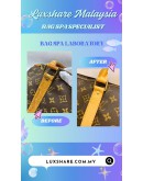 LOUIS VUITTON KEEPALL DUFFLE BAG (BAG SPA CLEANING,VACHETTA LEATHER REPLACEMENT)