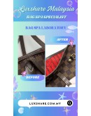 LOUIS VUITTON NEVERFULL MM HANDBAG IN DAMIER EBENE CANVAS (BAG SPA CLEANING,VACHETTA LEATHER REPLACEMENT)