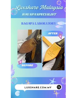 LOUIS VUITTON TOTALLY MM TOTE BAG IN BROWN MONOGRAM COATED CANVAS (BAG SPA CLEANING,VACHETTA LEATHER REPLACEMENT)