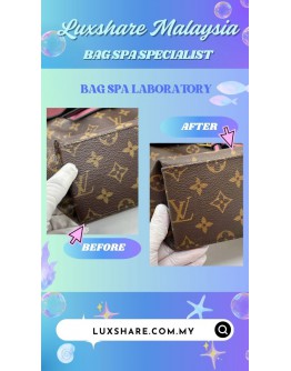 LOUIS VUITTON TUILERIES BESACE SHOULDER BAG IN ROSE BRUYERE (BAG SPA CLEANING,TREATMENT AND CARE)